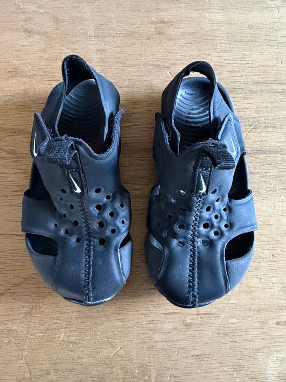 Nike Kids Black Open-Toe Water Sandals